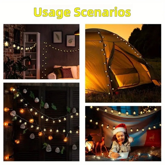 *LAST ONE* Campfire Lantern Hanging String Lights - Picture 6 of 9